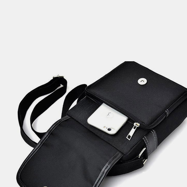 Casual Multi-Pocket Waterproof Messenger Bag