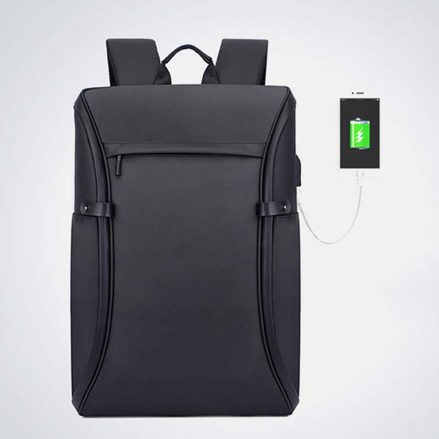 Large Capacity Lightweight Waterproof Anti-theft Travel Backpack With USB Charging Port