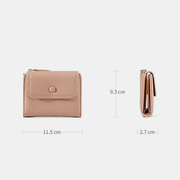 Womens Small Compact Bifold Leather Pocket Wallet Ladies Mini Purse