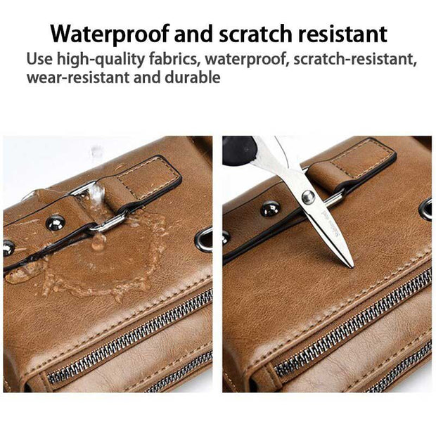 Waterproof Multi-Pocket Sling Bag