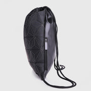 Luminous Geometric Backpack For Women Men Outdoor Drawstring Daypack
