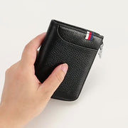 RFID Genuine Leather Short Wallet