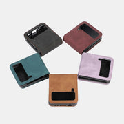 Samsung Z Flip 3 Folding Skin Cover Leather Phone Case PC Cover
