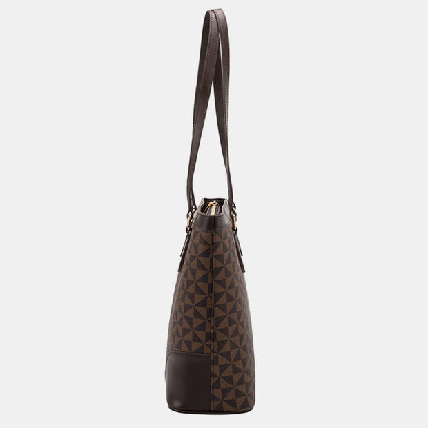 Women Faux Leather Tote Shoulder Bag Big Capacity Handbag Purses