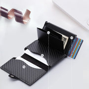 RFID Mini Slim Wallet With Metal Card Case