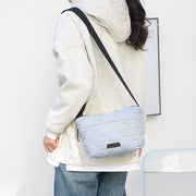 Checkered Crossbody Bag For Women Waterproof Bright Color Nylon Purse
