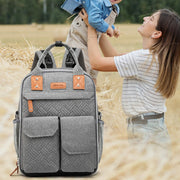 Diaper Bag Backpack Multifunction Waterproof Mommy Bag with Changing Pad