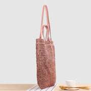 Tote Bag For Women Hollow Out Portable Straw Beach Bag