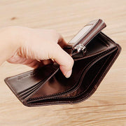 Anti-Theft Leather Multi-Card Wallet