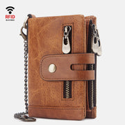 Genuine Leather Anti-theft RFID Wallet With Chain(Buy 2 Get 15% Off,CODE:B2)