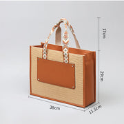 Straw Tote For Women Large Crossbody Vacation Travel Bag