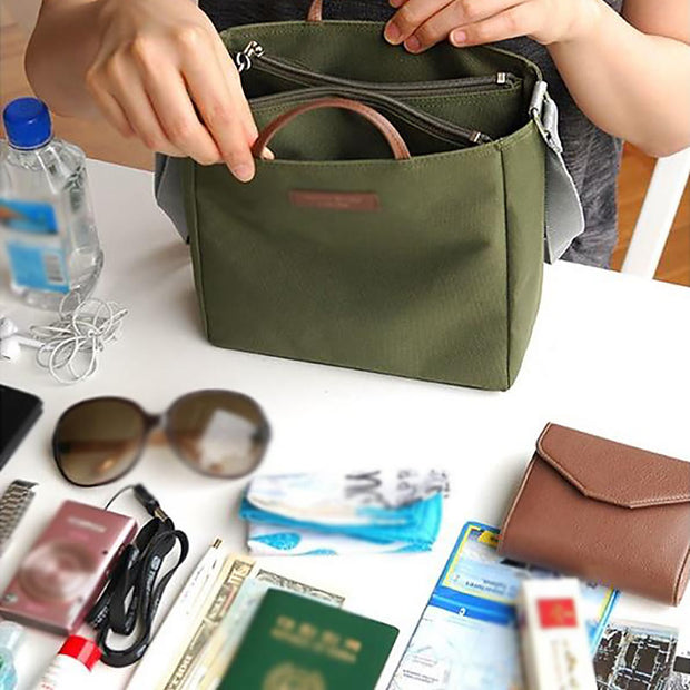 Mini Tote For Women Travel Lightweight Multi Compartment Crossbody Bag