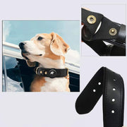 Airtag Leather Pet Collar Airtag Holder