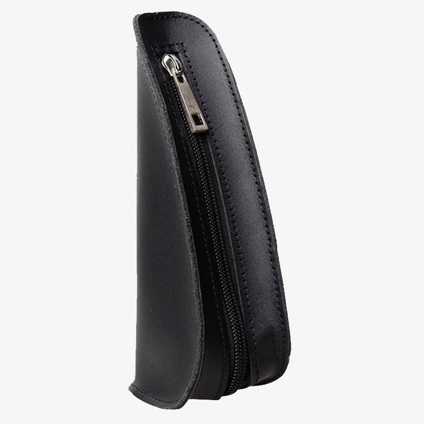 Portable Small Storage Bag For Men Solid Color Leather Purse