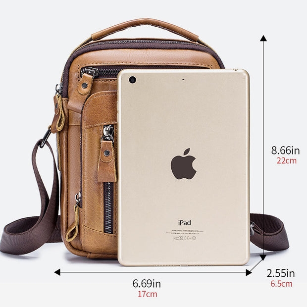 High Quality Retro Multi-Pocket Business Crossbody Bag