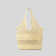 Beach Bag For Women Knitted Retro Hollowed Out Handbag