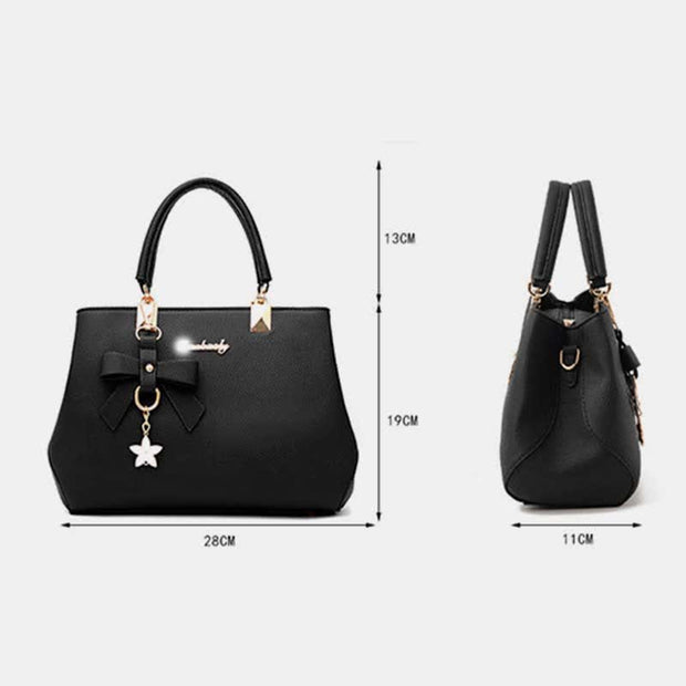 Womens Designer Top-Handle Satchel Handbag Purses with Crossbody Strap