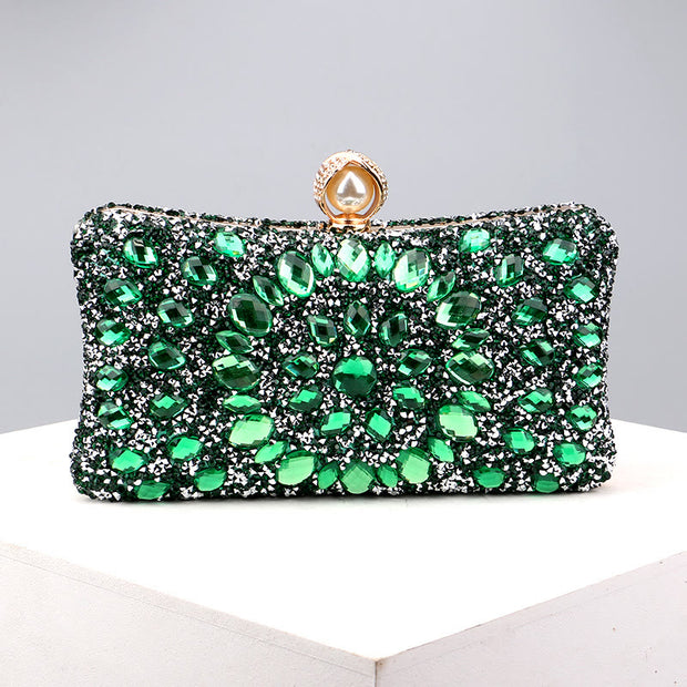Diamond Encrusted Dinner Bag For Party Fashion Banquet Evening Bag