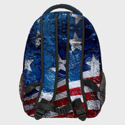 Backpack For Students College American Flag Print Laptop Daypack