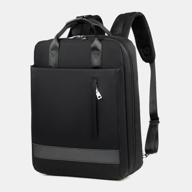 15.6“ Laptop Backpack Multifunctional Patchwork Backpack with USB Charging Port