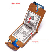 Bifold Buckle Close Leather Wallet