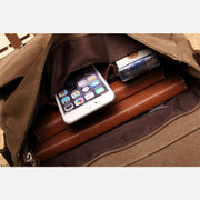 Messenger Bag for Men Large Capacity Casual Canvas Shoulder Bag