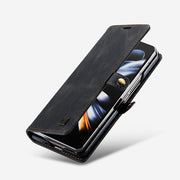 Folding Abrasive Leather Phone Case Magnetic Suction Protective Case
