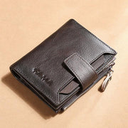RFID Anti-Theft Multi-Card Slots Large Capacity Genuine Leather Wallet