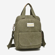 3-Way Use Multi-Pocket Canvas Backpack