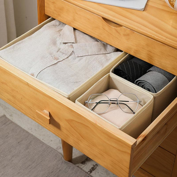Storage Bag For Home Non-Woven Six-Piece Set Folding Clothes Organizer Box