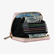 Airtag Womens Wallet RFID Blocking Organ Shape Leather Card Holder