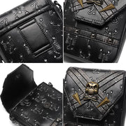 Punk Skull Scorpion Rivet Crossbody Bag Purse with Belt Loop