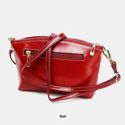 Retro Real Leather Crossbody Bag for Women Roomy Small Phone Bag