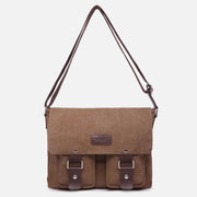 Messenger Bag for Men Large Capacity Casual Canvas Shoulder Bag