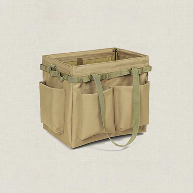 Collapsible Camping Tool Bag Garden Tool Organizer Storage Toolbag Handbag