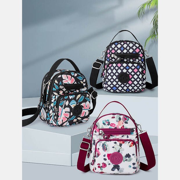 Floral Print Sling Bags for Women Crossbody Backpack Multipurpose Shoulder Bag