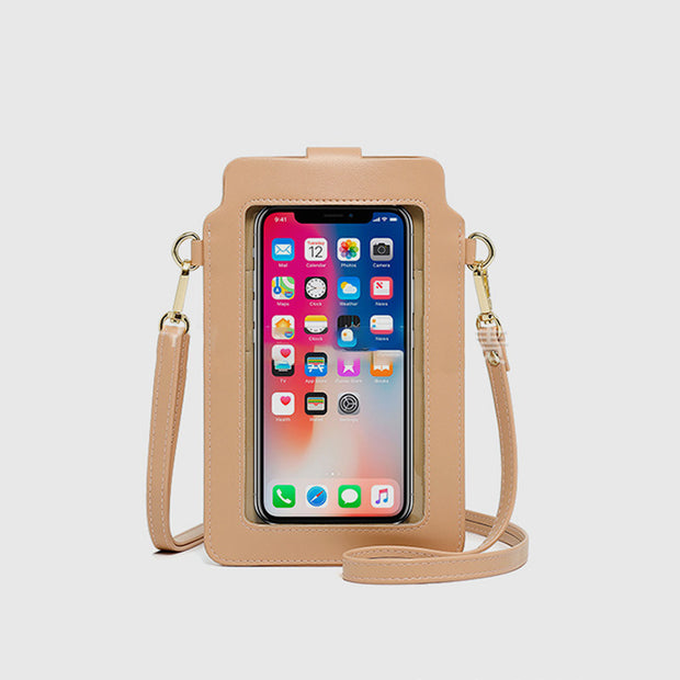 Elegant Crossbody Phone Bag With Touch Screen