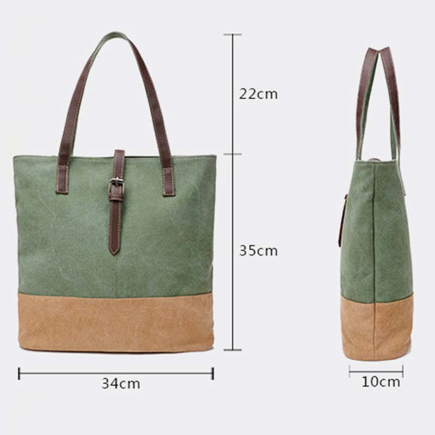 Large Capacity Vintage British Style Handbag Shoulder Bag
