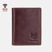 Anti-Theft RFID Protected Multi-Slot Real Leather Wallet