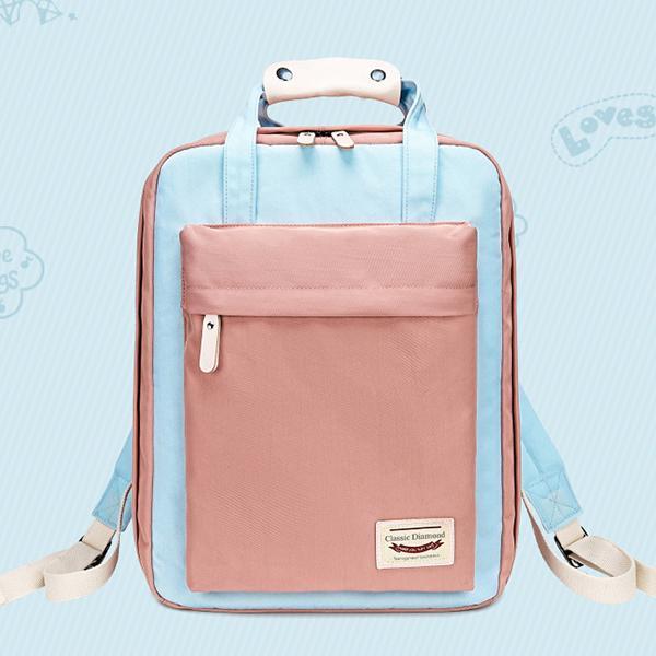 College Style Casual Macaron Backpack