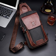 Genuine Leather Casual Fashion Chest Bag