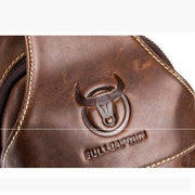 Genuine Leather Vintage Wearing  Resisting Sling Bag