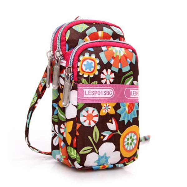 Multi-color Floral Printed Wrist Bag Phone Bag