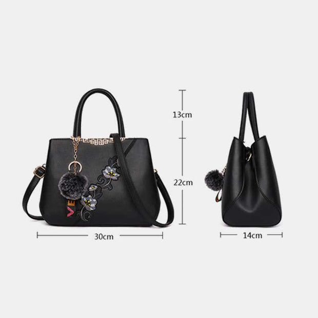 Leather Tote Handbags for Women Zipper Shoulder Purse with Crossbody Strap