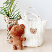 Multifunctions Embroidery Mommy Bag Soft Pure Cotton Baby Diaper Bag