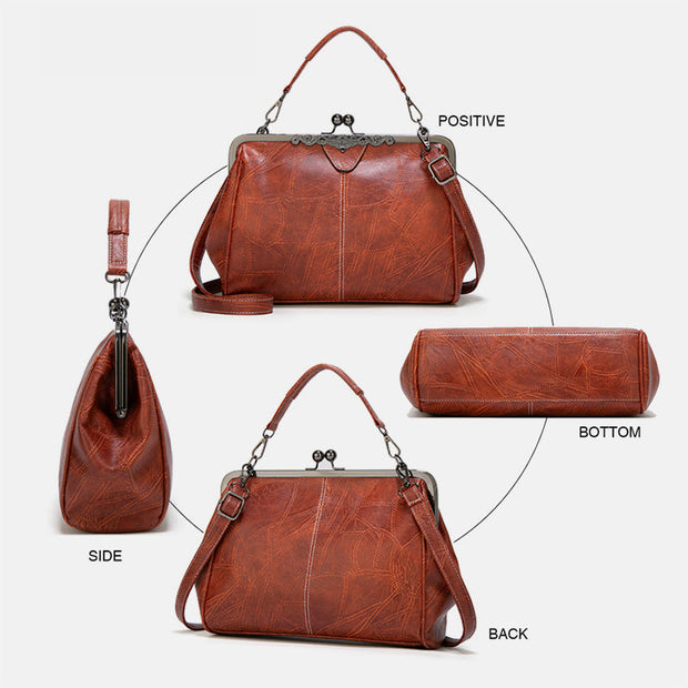 Limited Stock: Large Capacity Retro Oil Wax Shoulder Bag