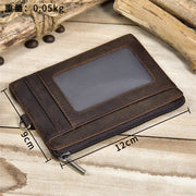 Multifunctional Wallet With Chain Protect For Men Leather Card Bag
