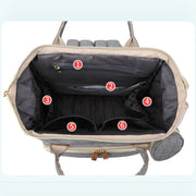 Multi Functional Mommy Bag With Crib Simple Waterproof Oxford Backpack
