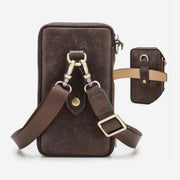 Vintage Multifunctional Genuine Leather Large Capacity Shoulder Strap Bag