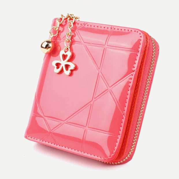 Women Leather Wallet Small Front Pocket Bifold Wallet Clutch Purse